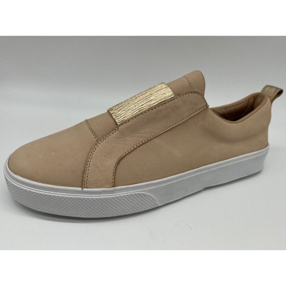 Kaanas Positano Women Blush Gold Slip-on Leather Sneakers Size 7 <3